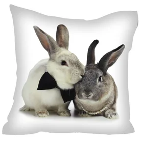 Подушки с фото: подушка Кролики